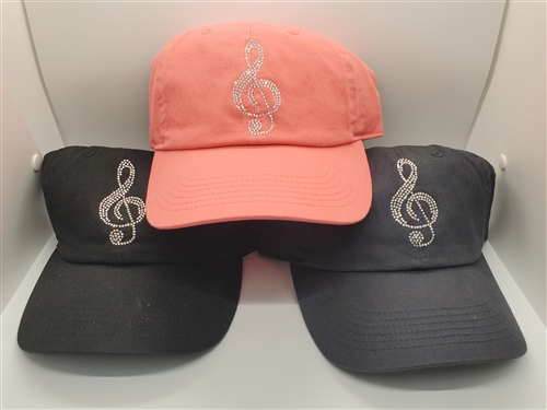 Treble Clef Bling Hat